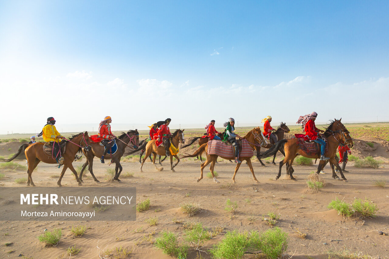 مراسم نمادین ورود امام رضا (ع) به روستای فدیشه