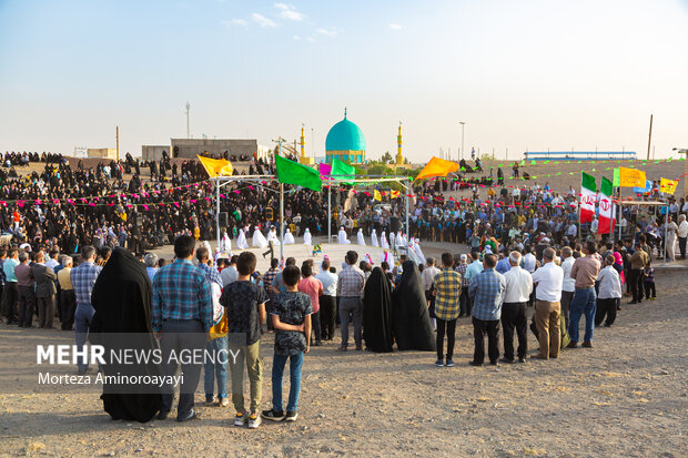 مراسم نمادین ورود امام رضا (ع) به روستای فدیشه