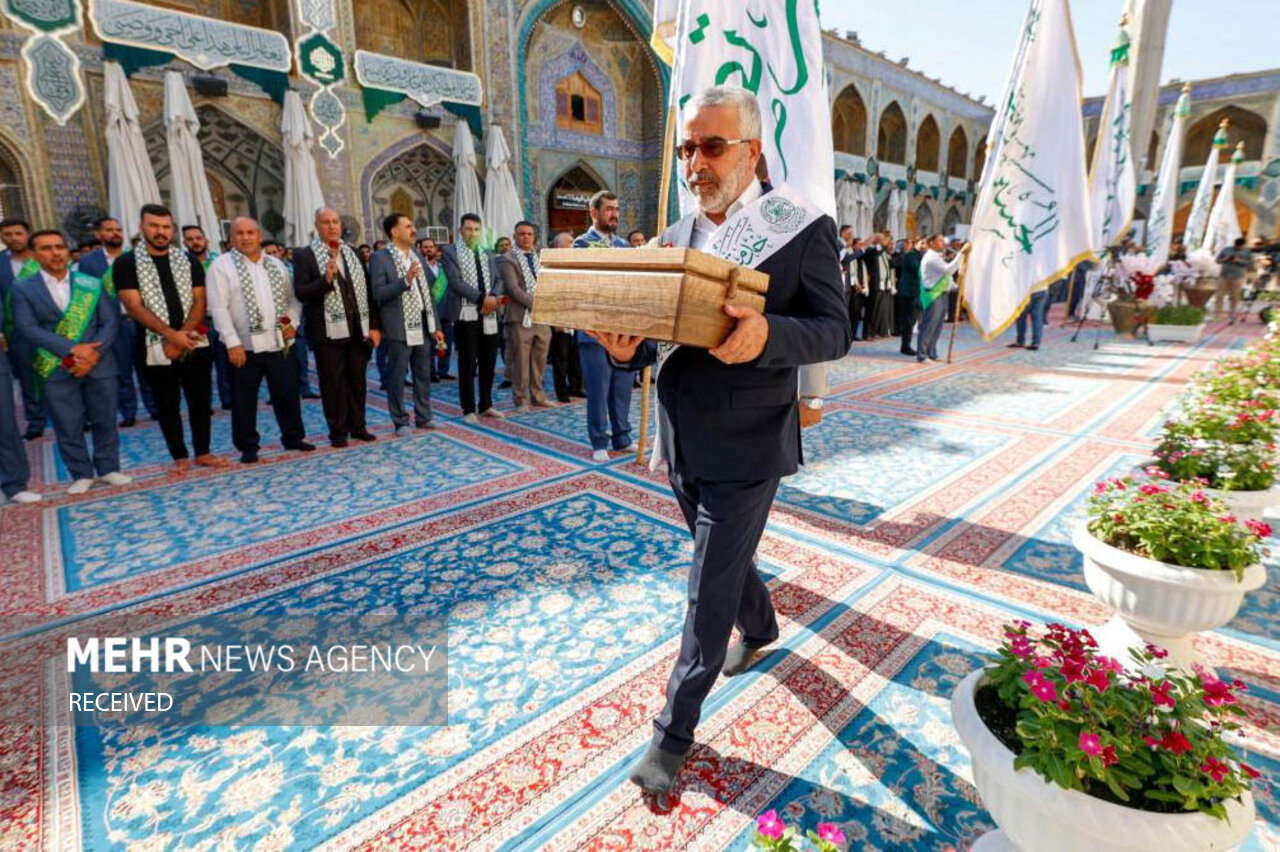 حرم امام علی علیه‌الاسلام در نجف اشرف در آستانه جشن عید غدیر آماده میزبانی از زائران امیرالمونین (ع) شد