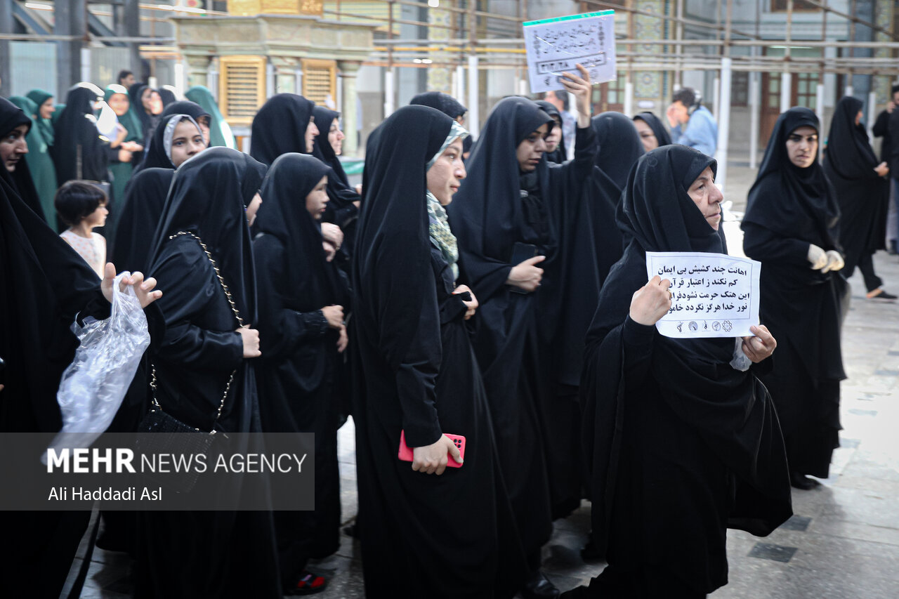 اجتماع بزرگ زنان عاشورایی صبح روز یکشنبه ۸ مرداد ماه ۱۴۰۲ در حرم عبدالعظیم الحسنی (ع) برگزار شد