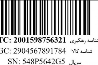 صدور شناسه رهگیری برای ۷۰۰ میلیون قطعه کالا طی یک سال گذشته