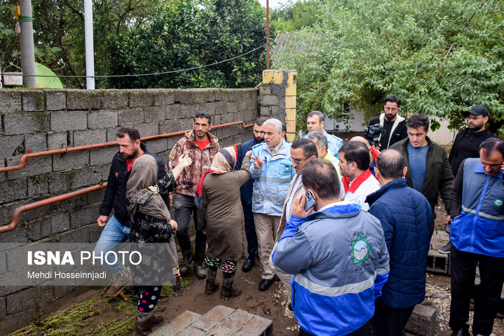 خسارات ناشی از بارش شدید باران در شهرستان مرزی آستارا