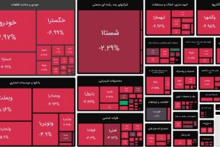 بورس همچنان بر مدار قرمز